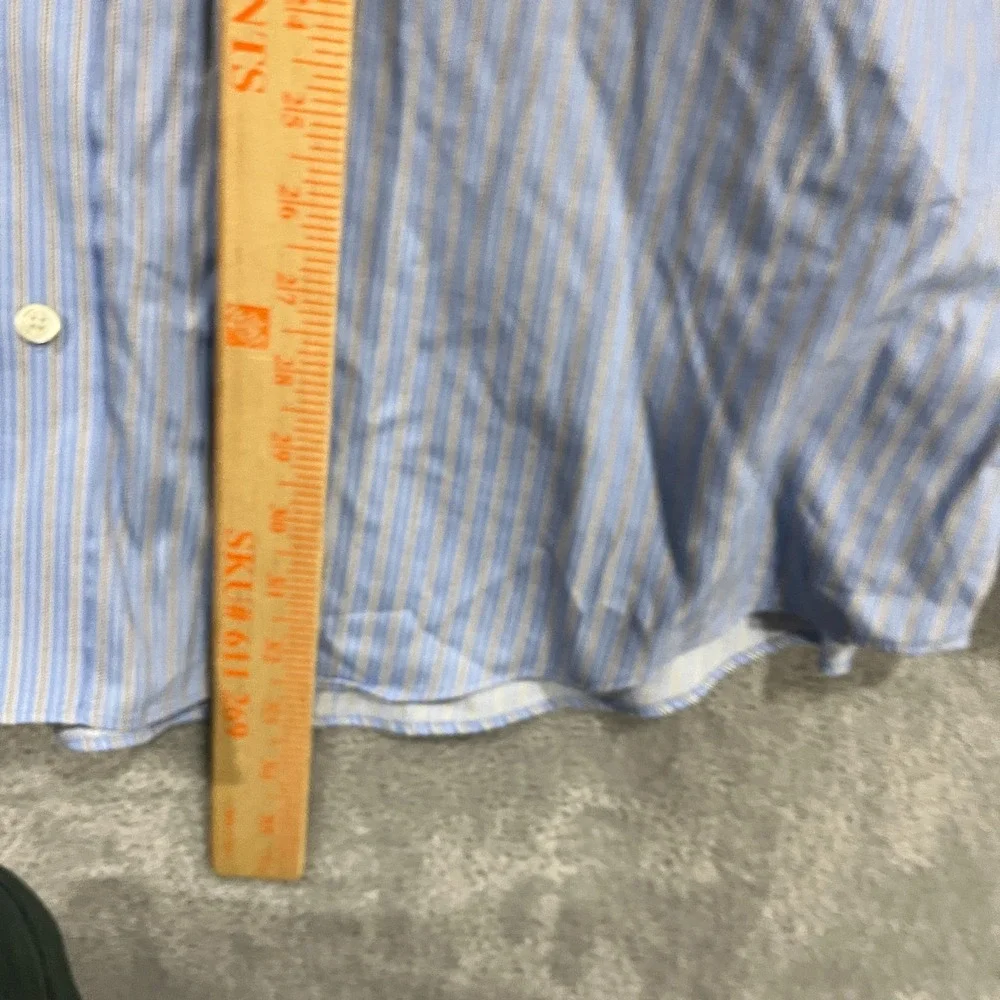 Banana Republic Shirt Men 2XL 18-18.5 Academia Career Button Up Classic Non iron